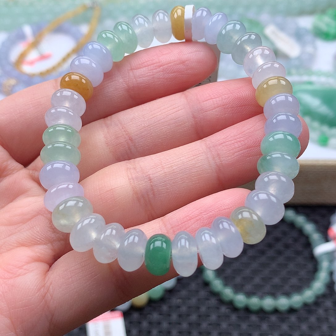 翡翠手链未镶嵌翡翠卡8.8