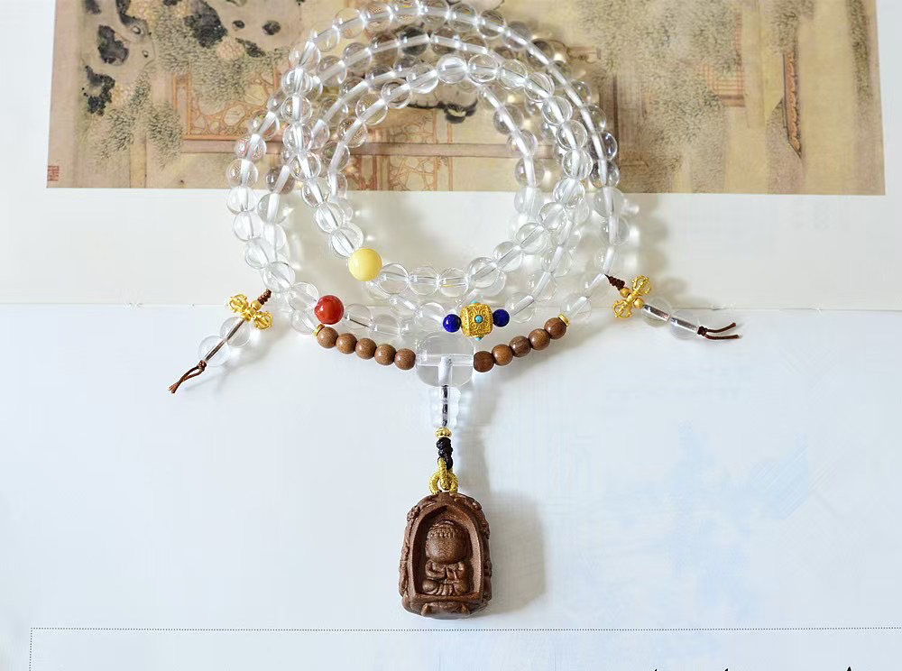 天然白水晶6mm 手链 多圈手链