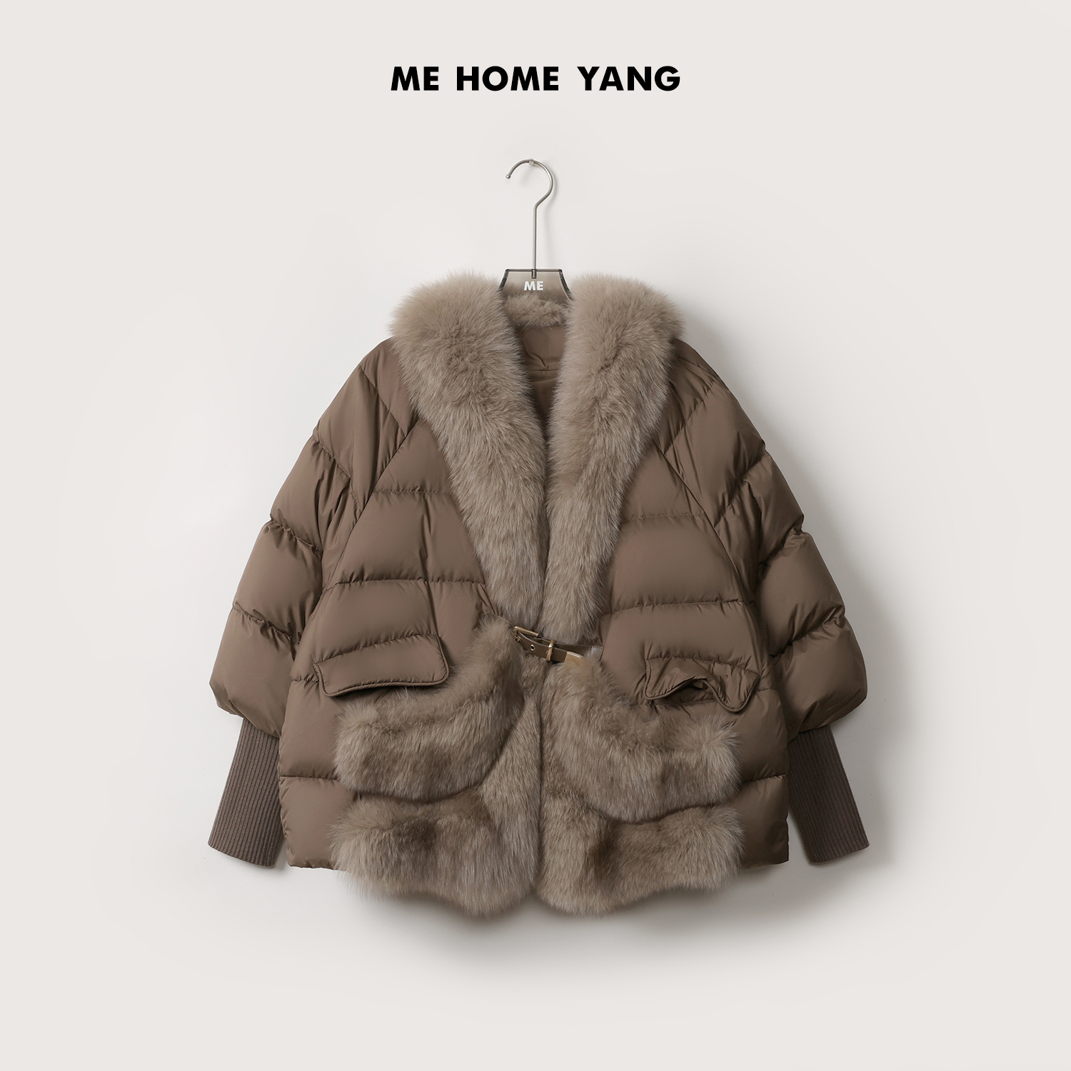 ME【狐狸毛鹅绒服】冬季新款时尚气质加厚女士洋气羽绒服MEQC3565