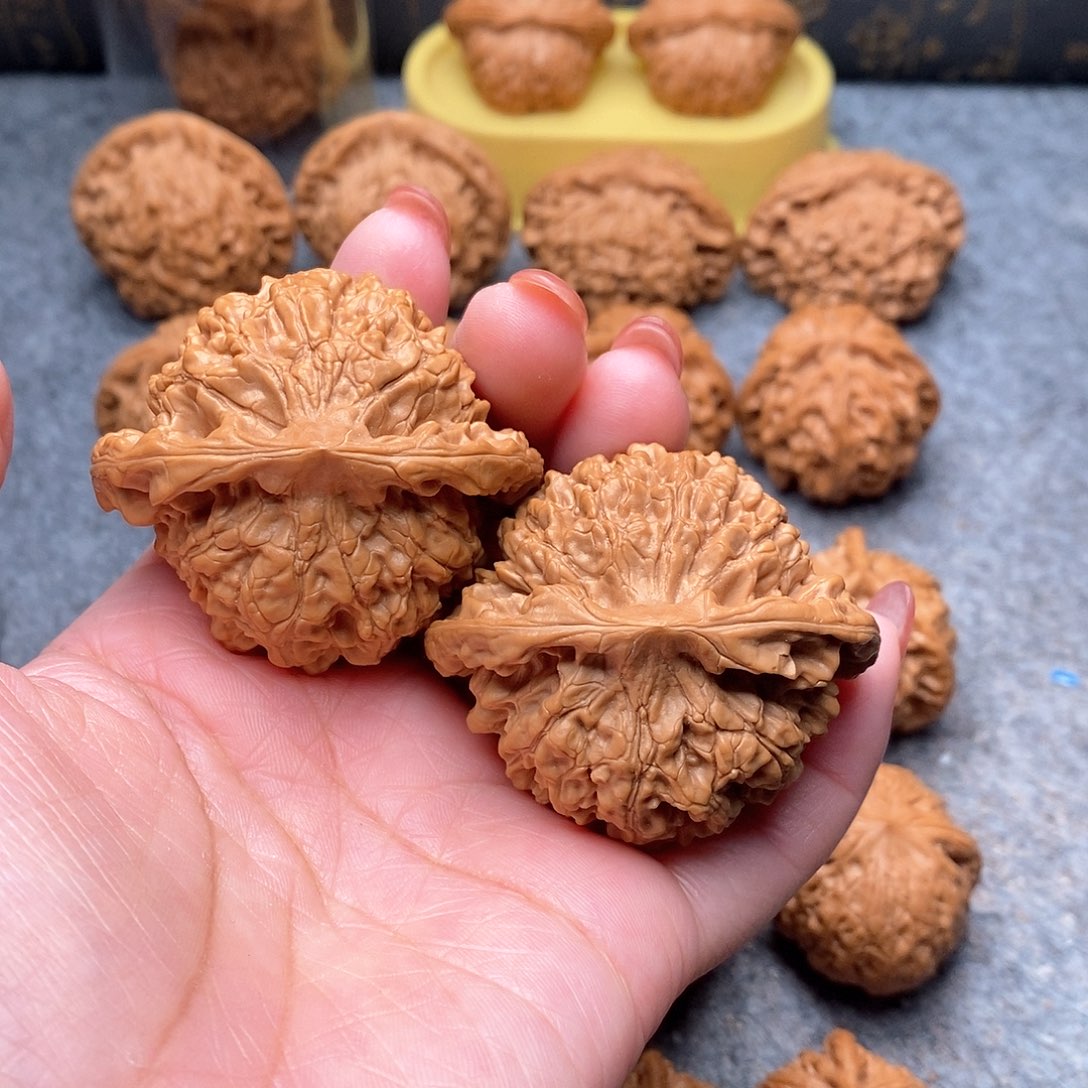 文玩核桃把件精品天花板官帽51.5全品