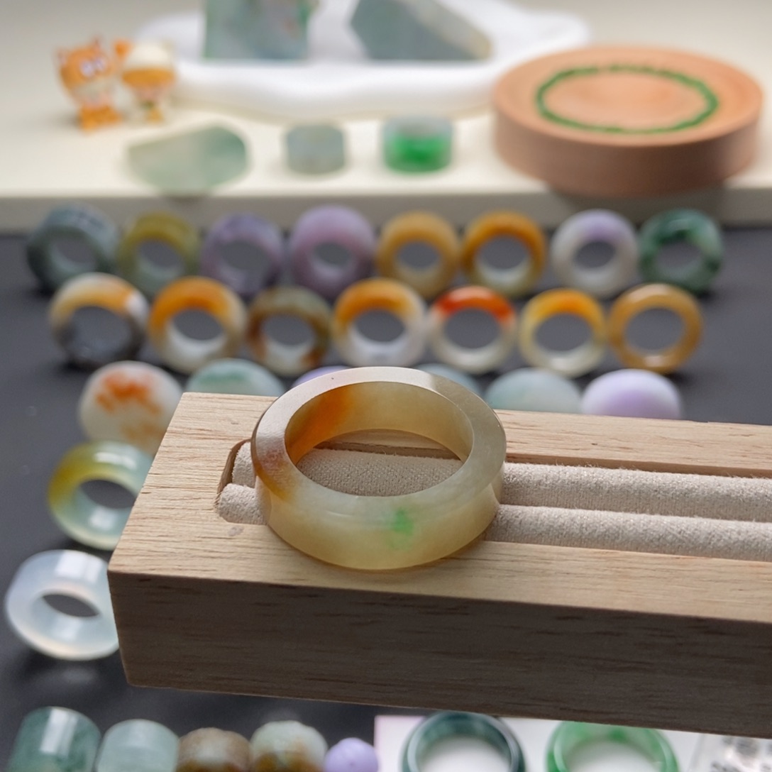 翡翠戒指未镶嵌成品21