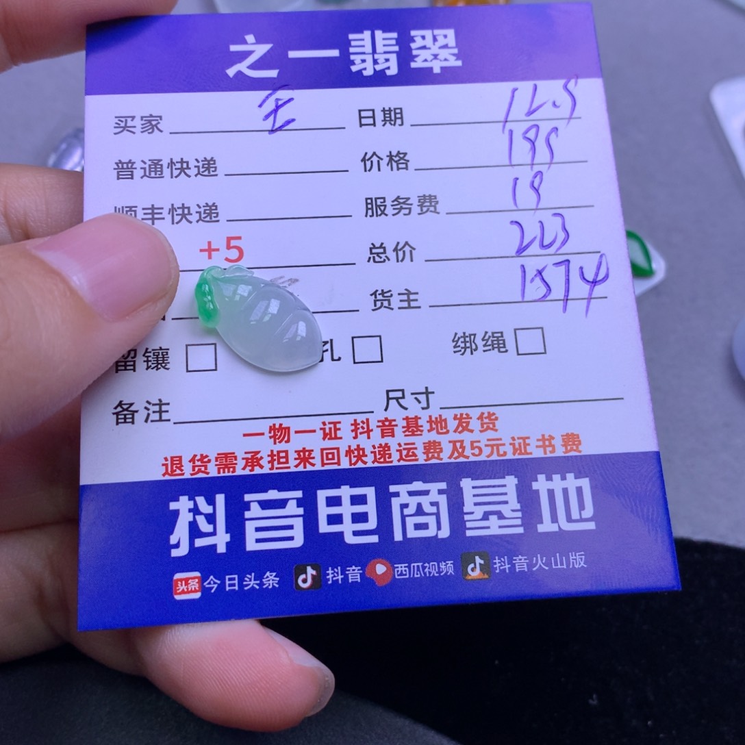 颈饰未镶嵌翡翠玉*