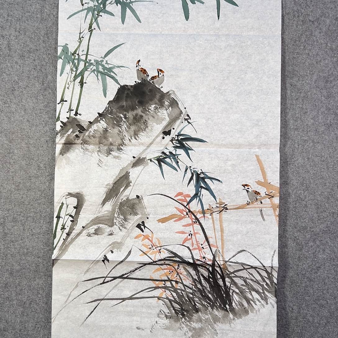 国画762 牡丹等植物生长于这里生长