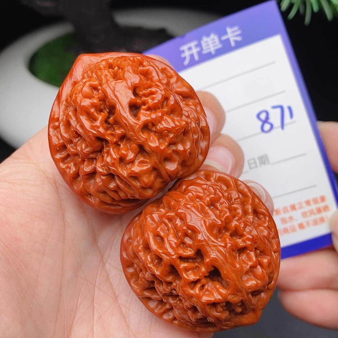 文玩核桃把件40凤凰台871