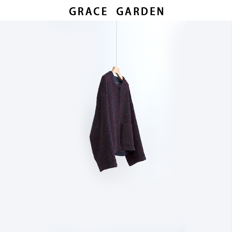 GRACE GARDEN【树莓！】小香风圈圈毛花呢外套MF5L0701