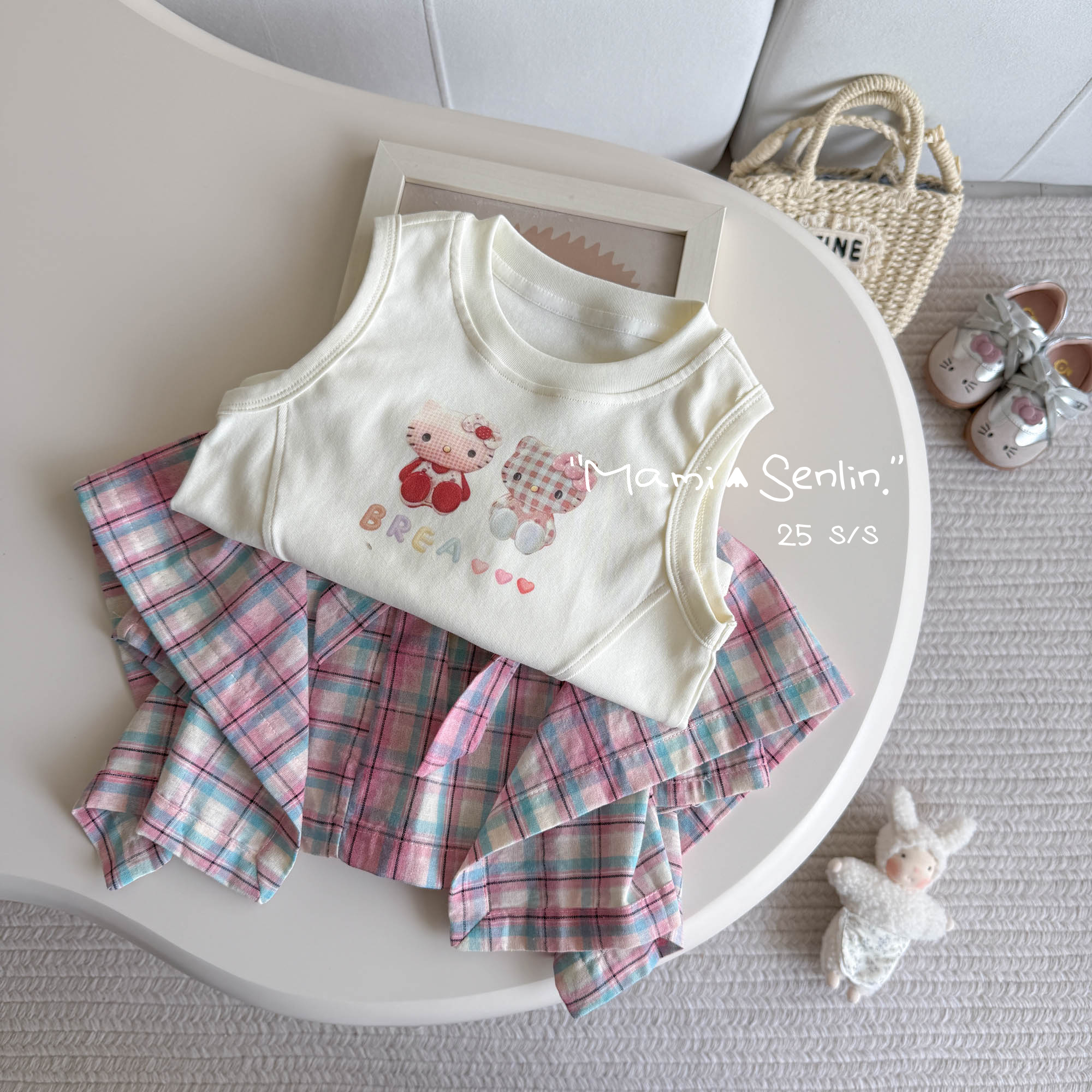 【现货】妈咪森林童装2025年夏新款背心252-MMSL-252038