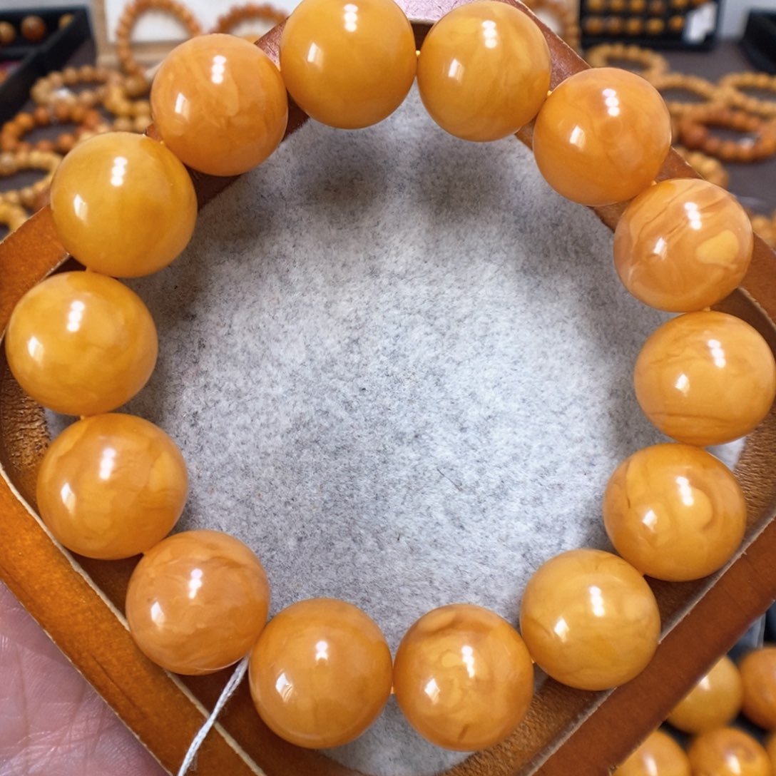 蜜蜡手串未镶嵌蜜蜡
