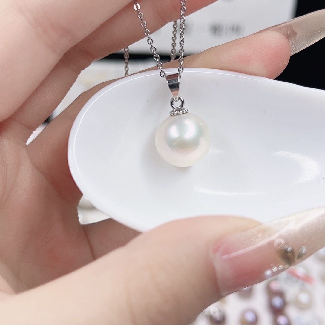 合金淡水珍珠吊坠(赠链)
