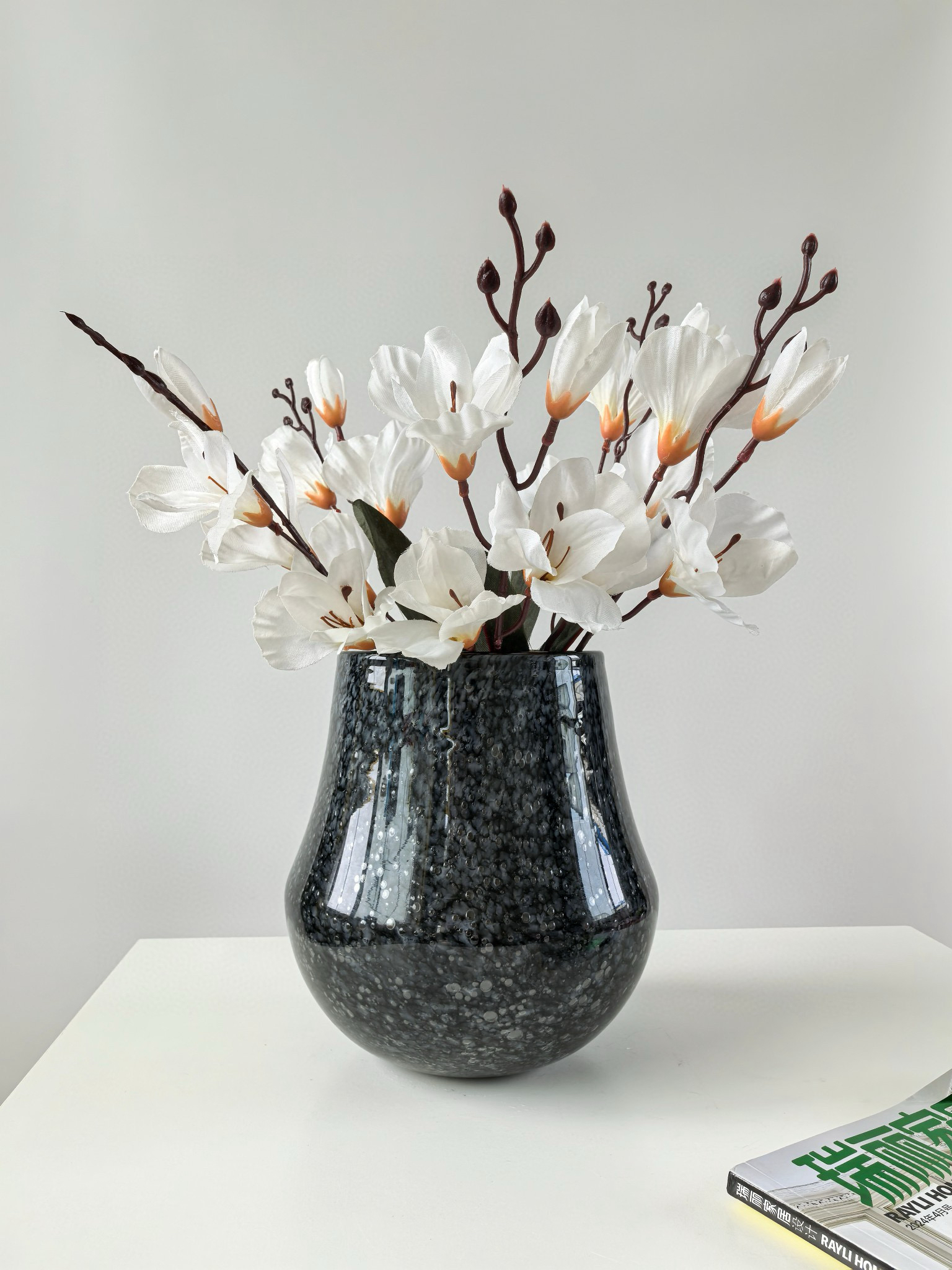 家居装饰插花束高级感场景布置