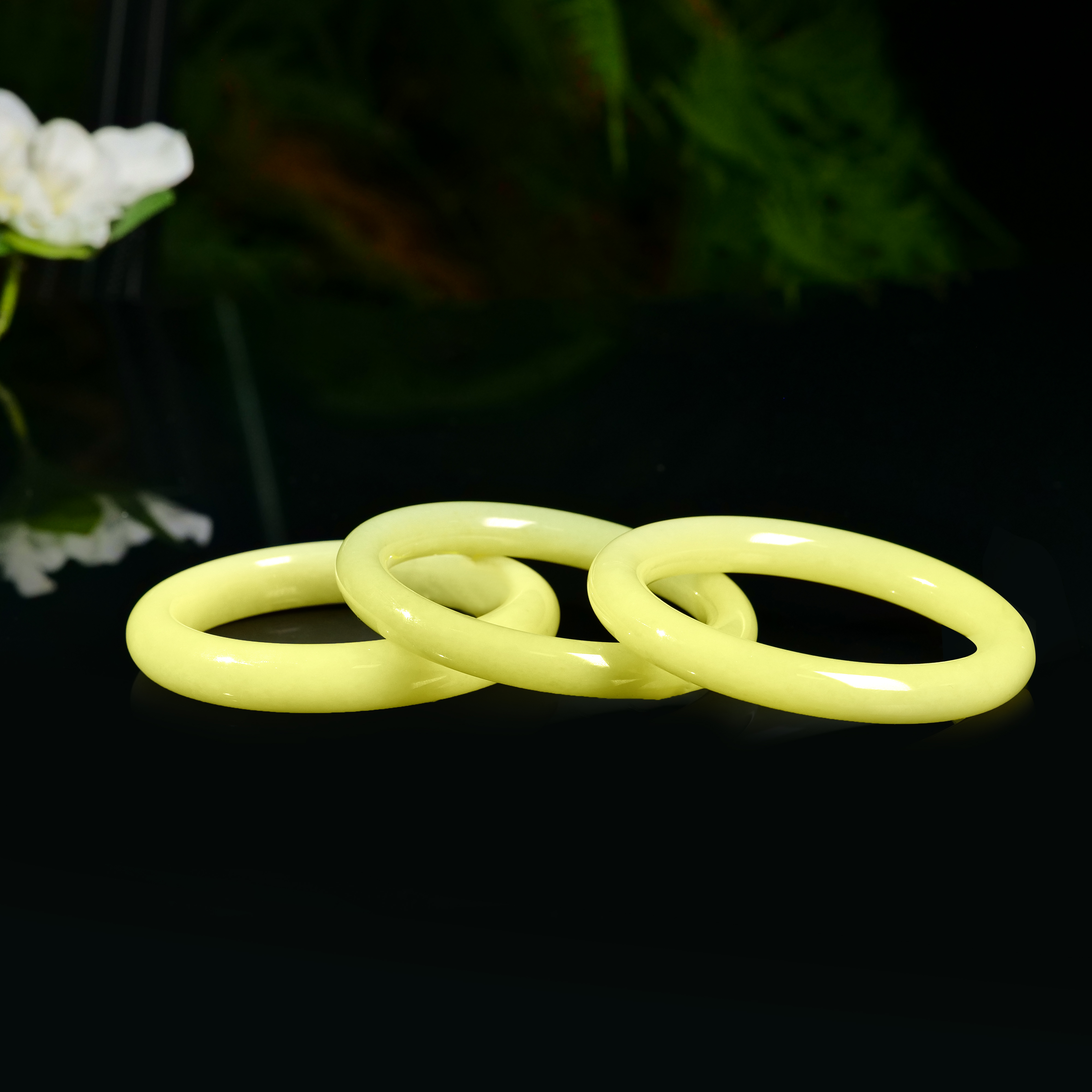 【小雨来了】和田玉黄口正装/圆条手镯 拍对应款式 多样性发一件