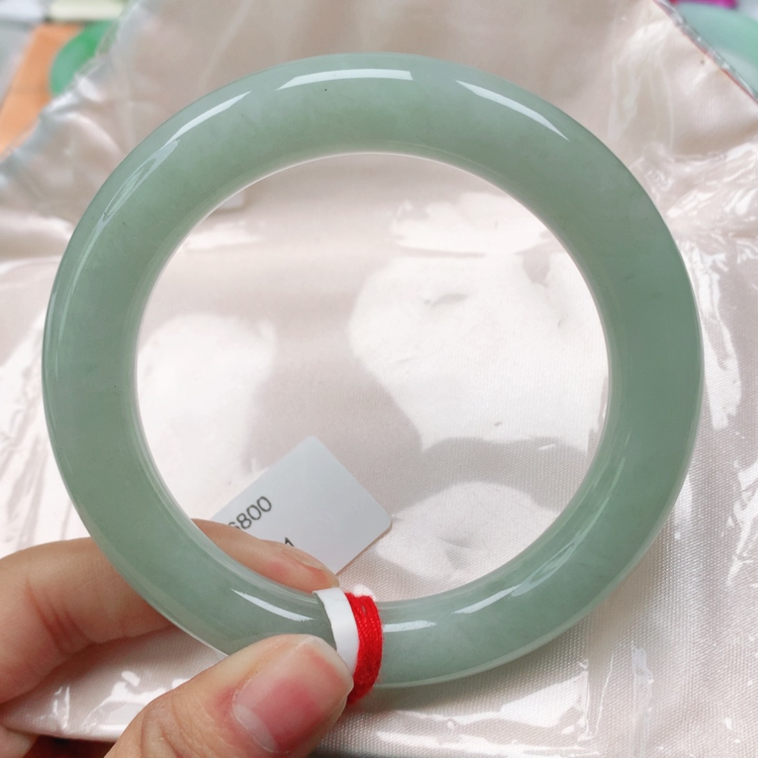 翡翠手镯（圆镯）未镶嵌天然翡翠手镯57