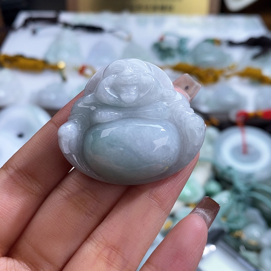 翡翠未镶嵌颈饰4738