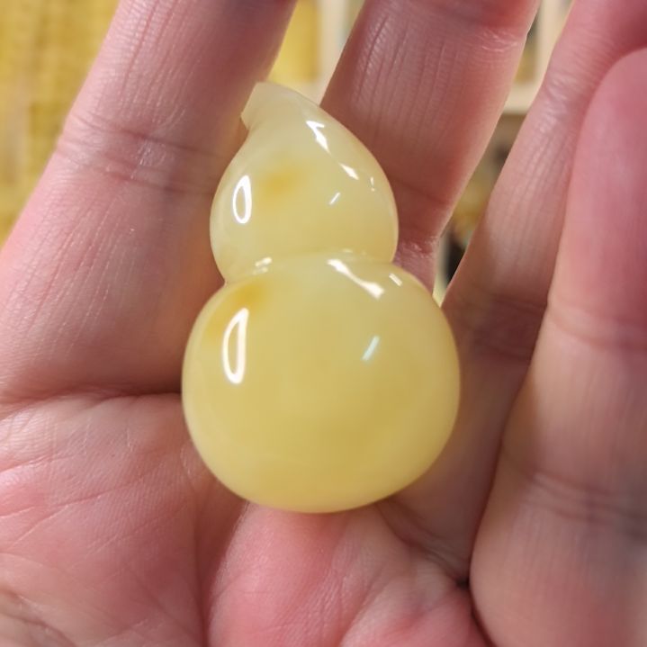 蜜蜡颈饰未镶嵌小葫芦