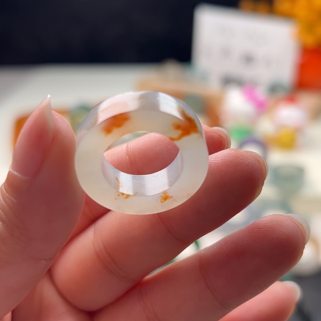 定制翡翠未镶嵌9/15锦鲤色