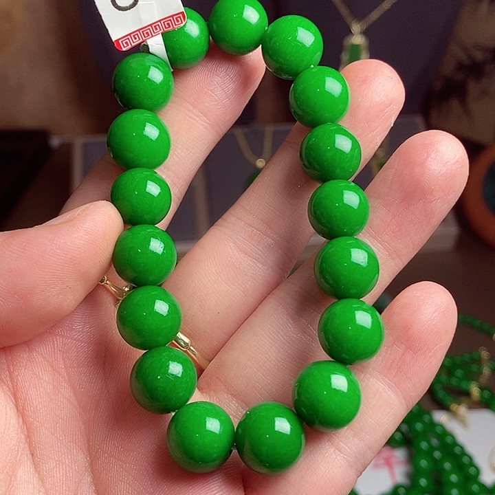 翡翠未镶嵌手串25