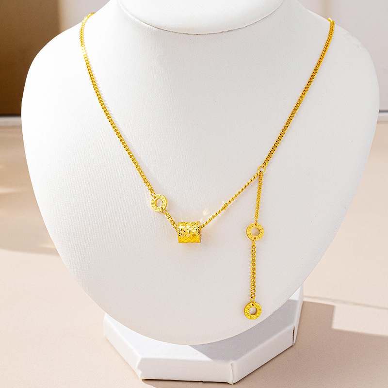 合金项链 日韩风简约龙鳞小蛮腰流苏锁骨链奢华不掉色