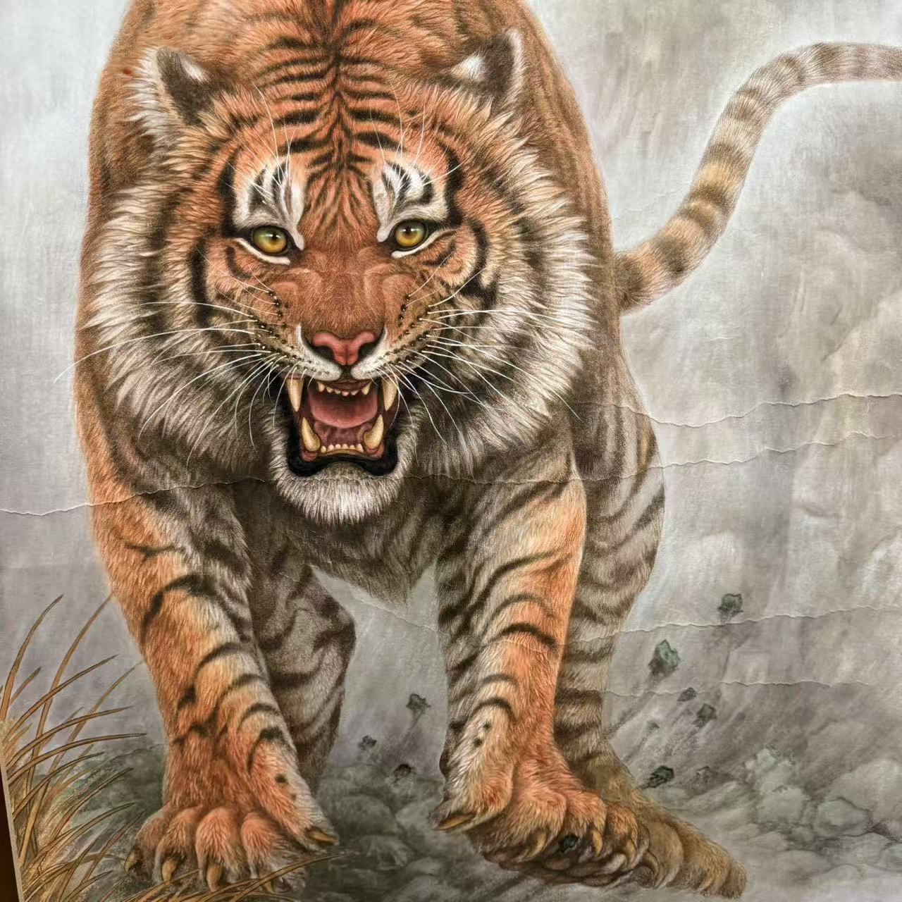 竖轴-雄风画【精品高清复仿】