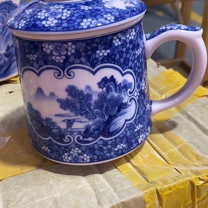 摆件陶云**山红稀土冰梅办公杯