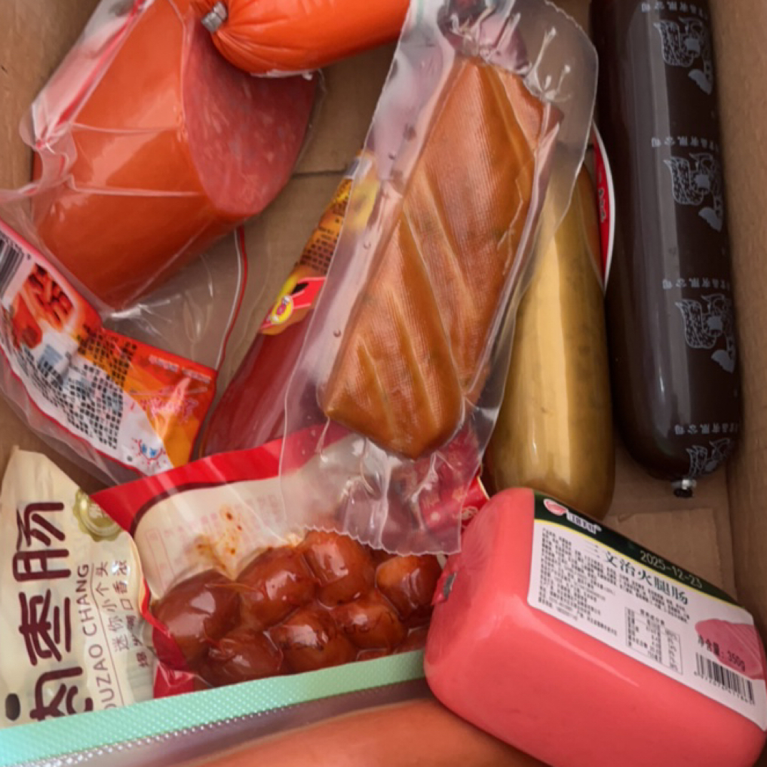 老日期清库存鸡肉淀粉肠圆肚多种口味火腿泡面搭档即食鸡肉淀粉肠