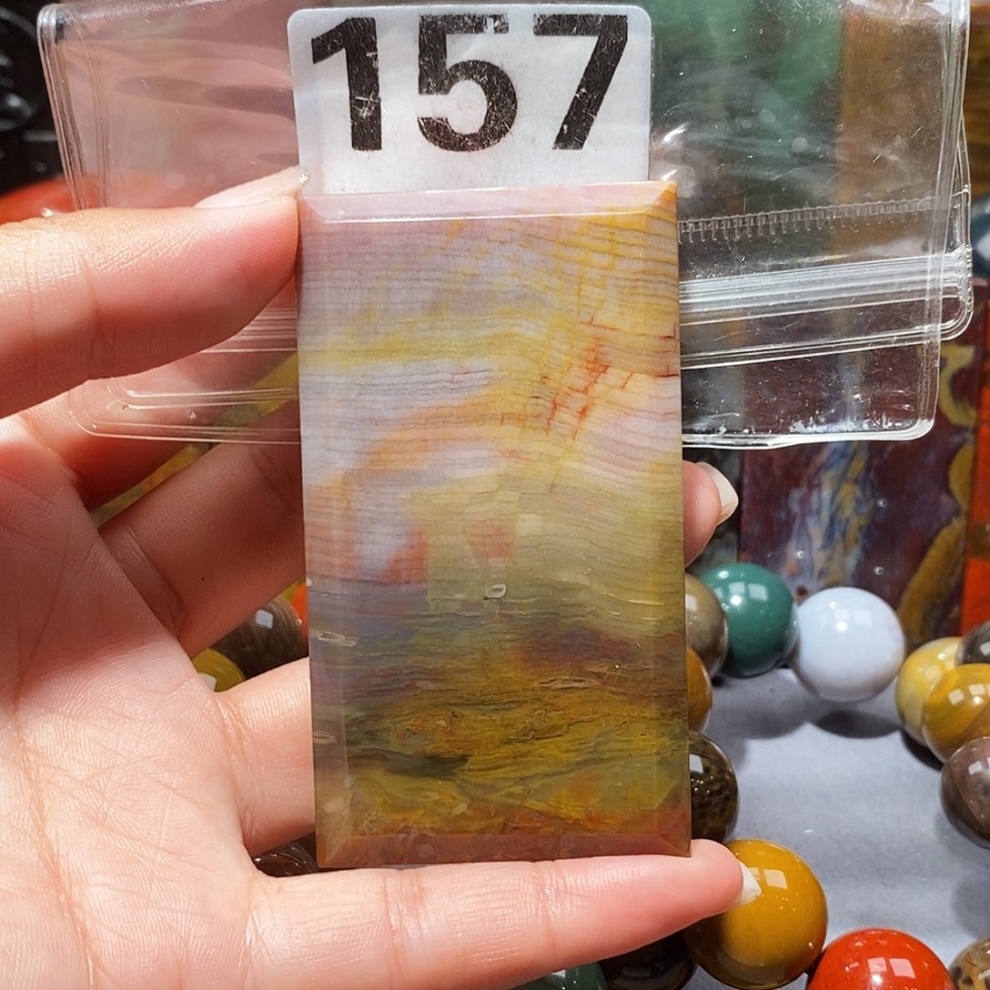 未镶嵌天然北票硅化玉吊坠硅化玉