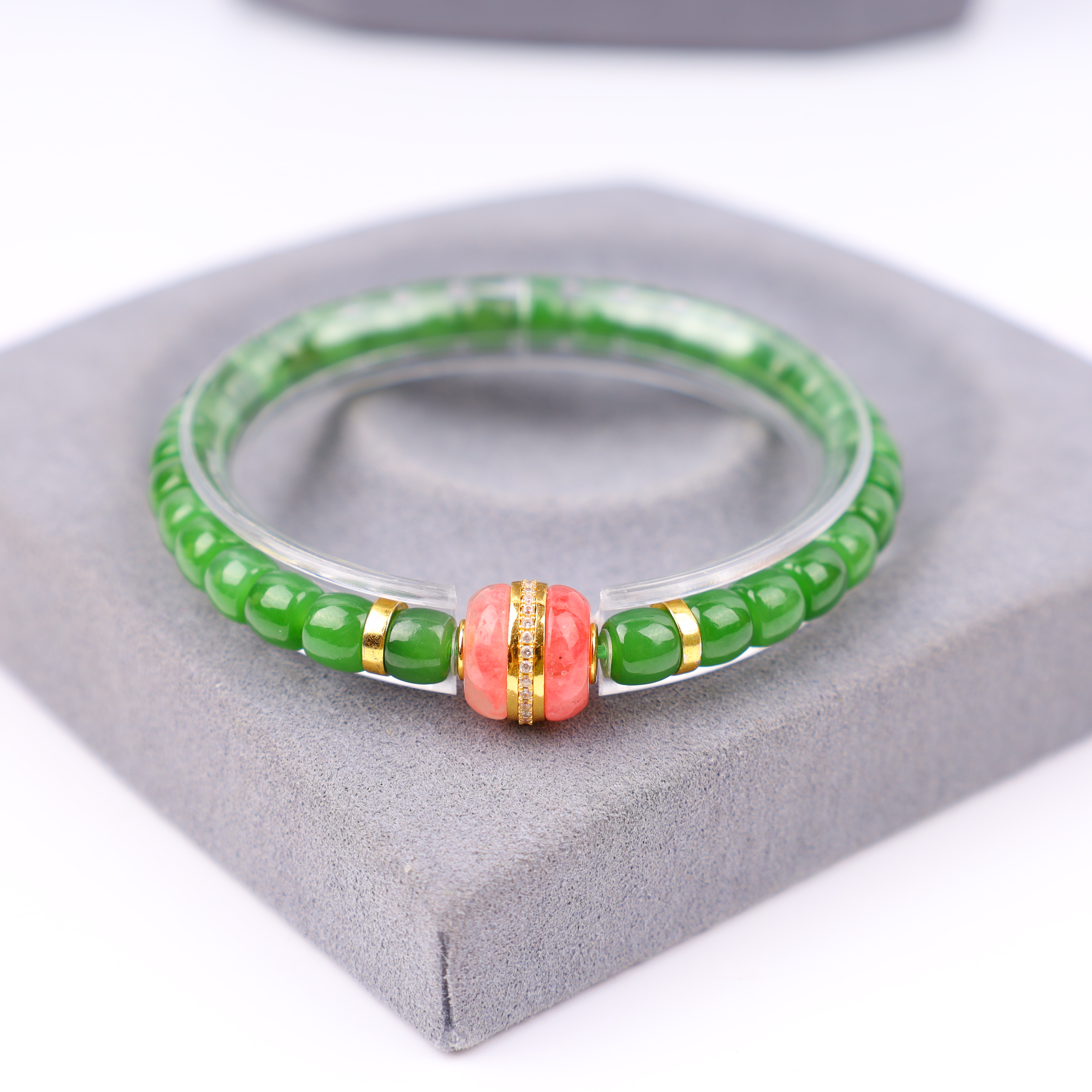 【心如珠宝赐福】和田碧玉直切手串 250616153308