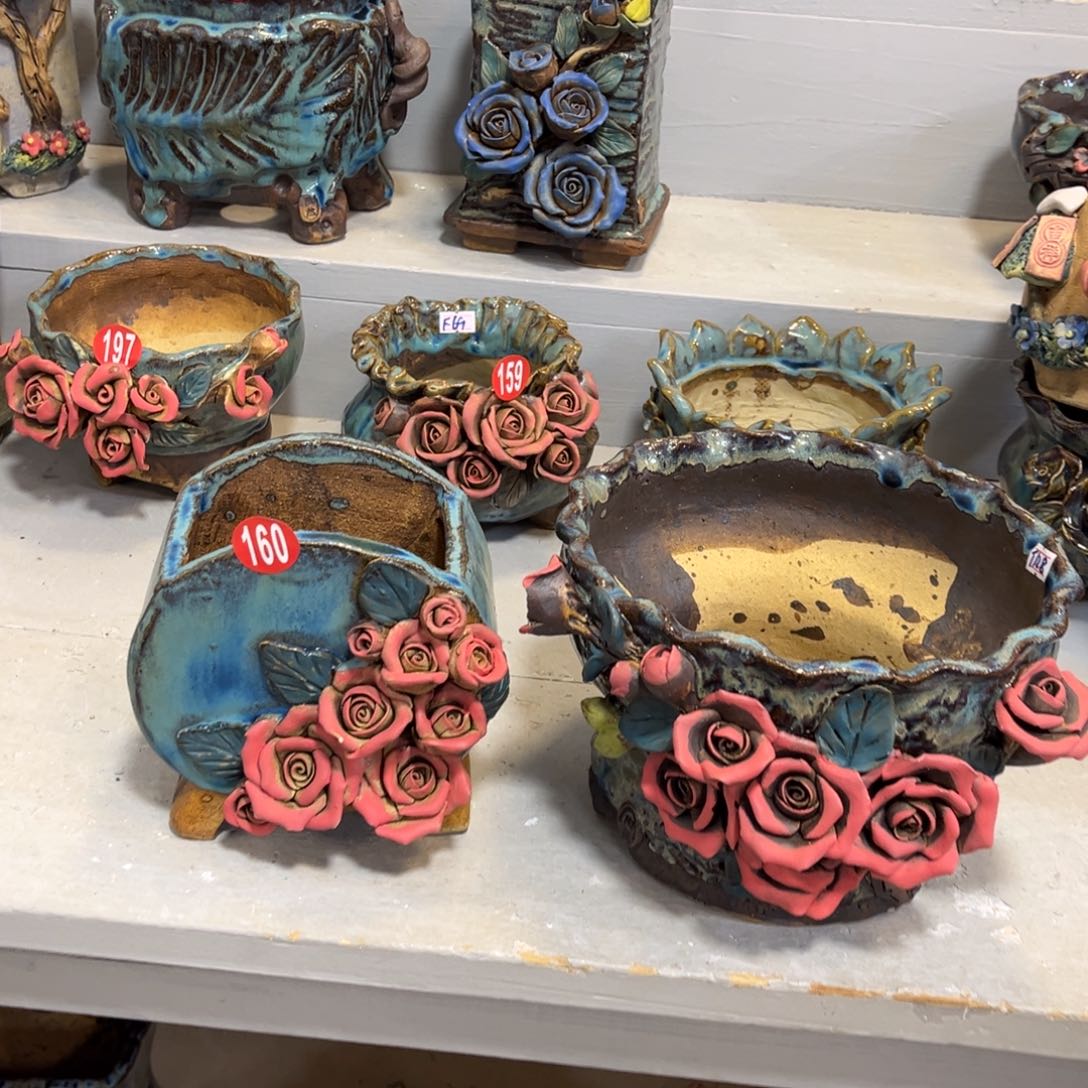 陶瓷山*微瑕160 号陶然花盆