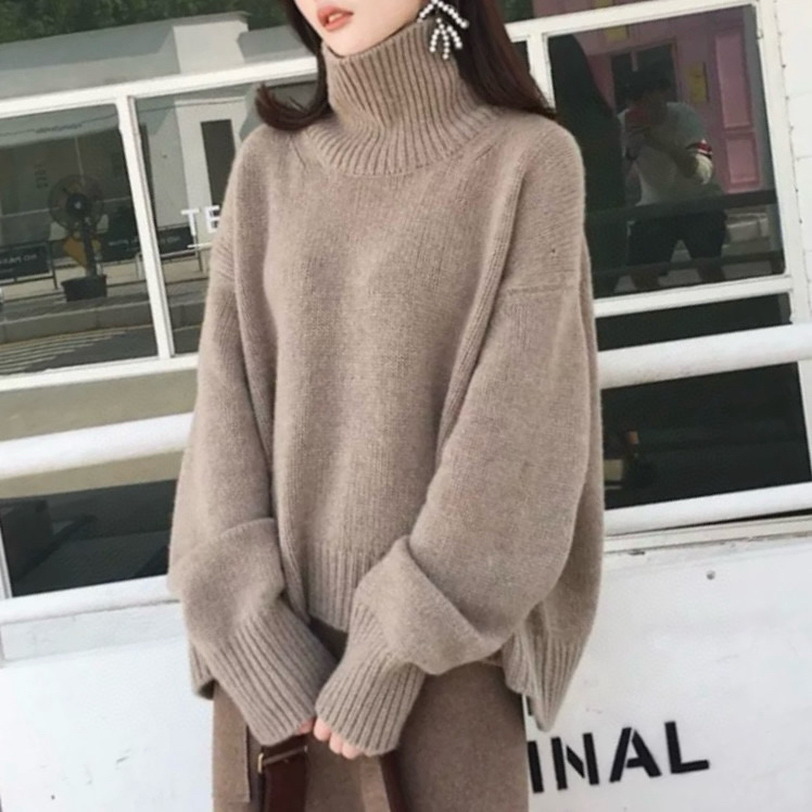 未使用 Celine/思琳 高领羊绒毛衣 S码 D17101