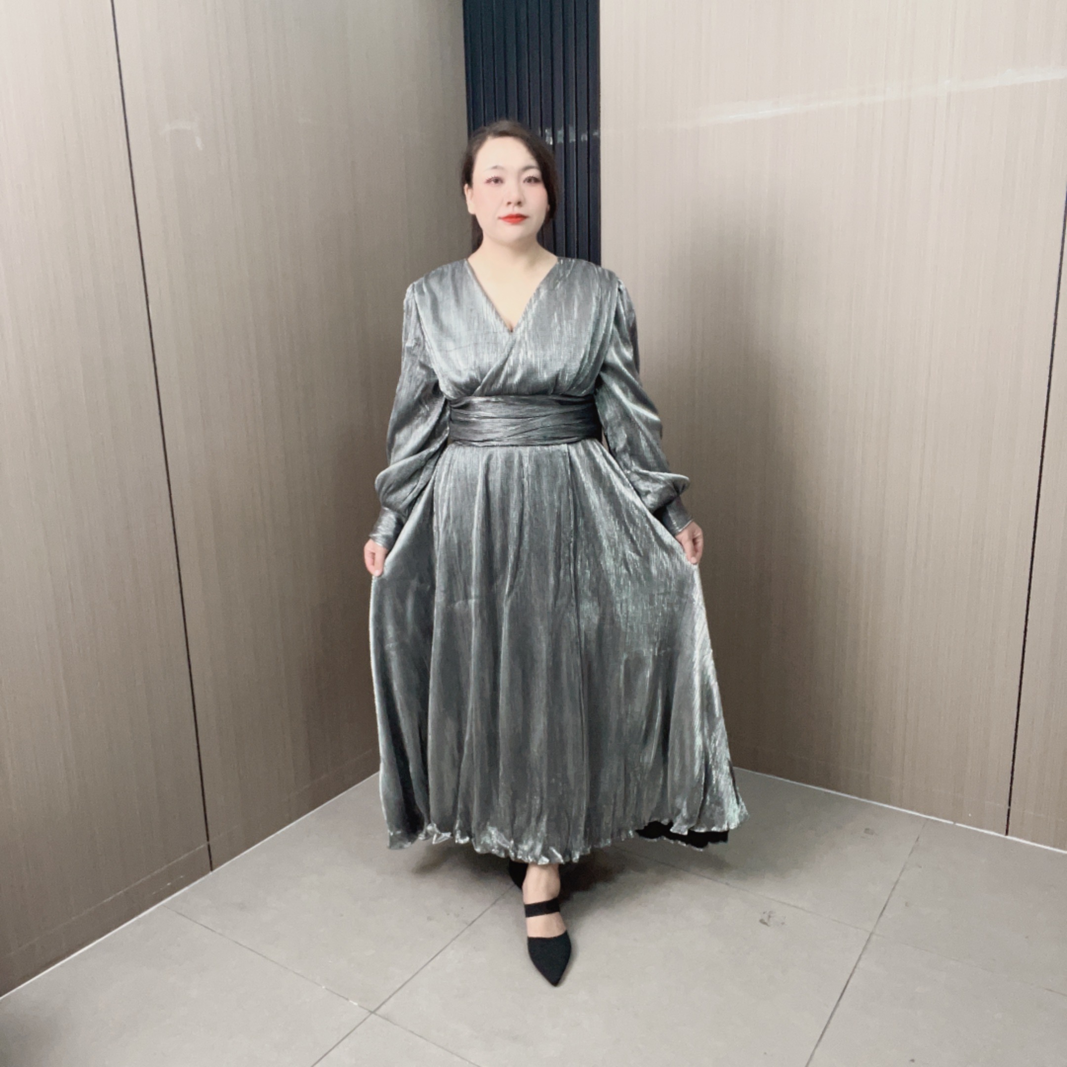 最新【乔姐8524】长裙秋季常规高腰拖尾裙子连衣裙夏季中长款