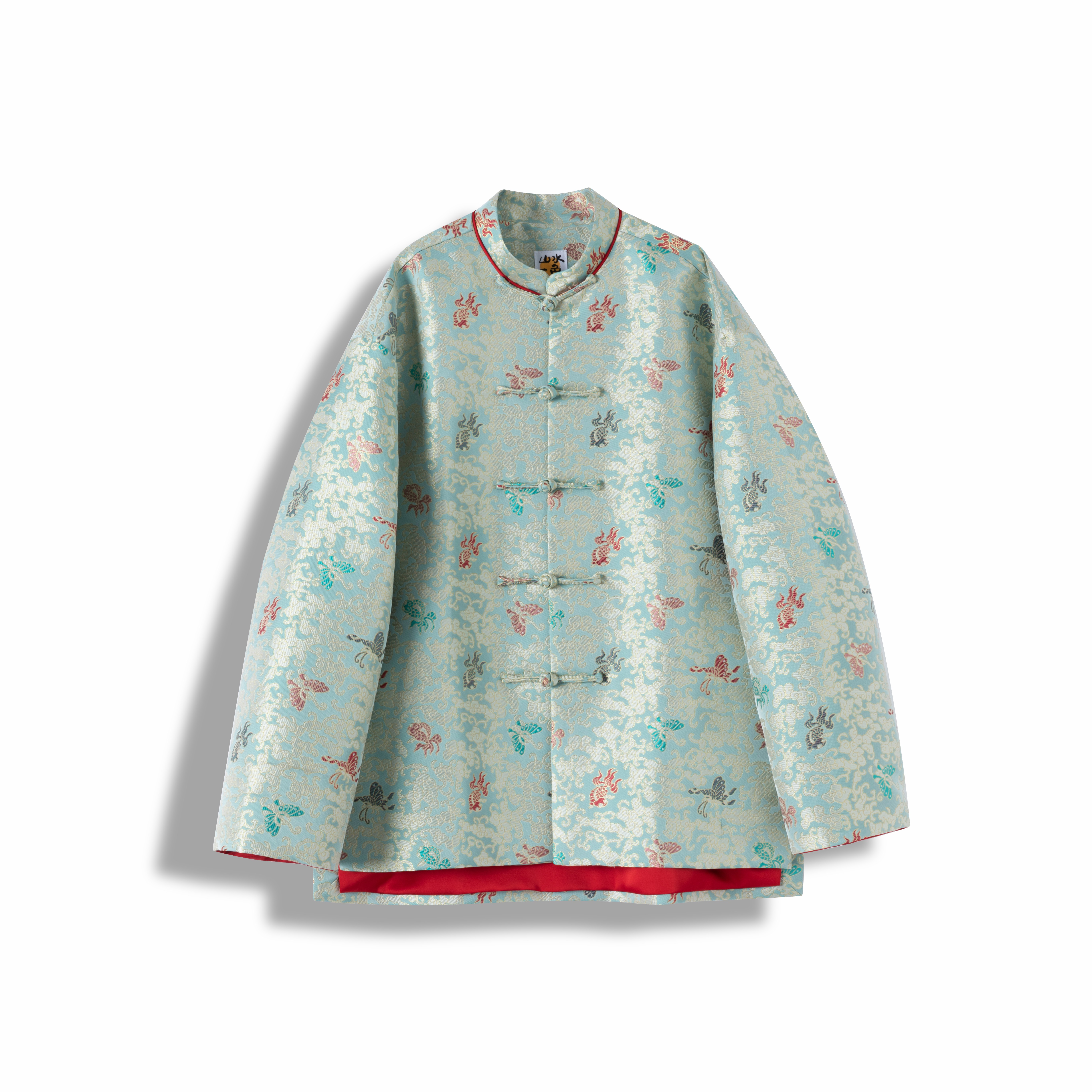 婉莹手工｜金鱼闹彩蝶 立领常规外套