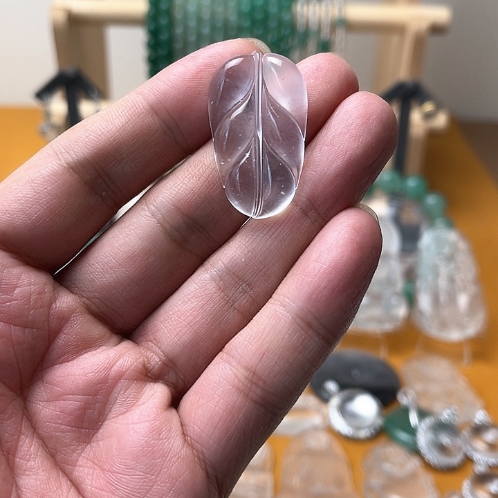 石英质玉叶子未镶嵌