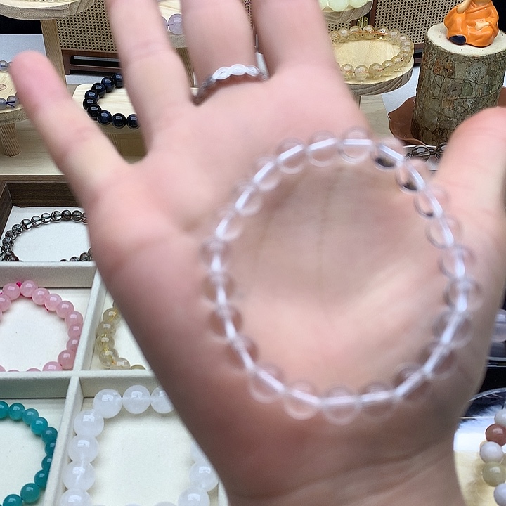 未镶嵌水晶手链白水晶