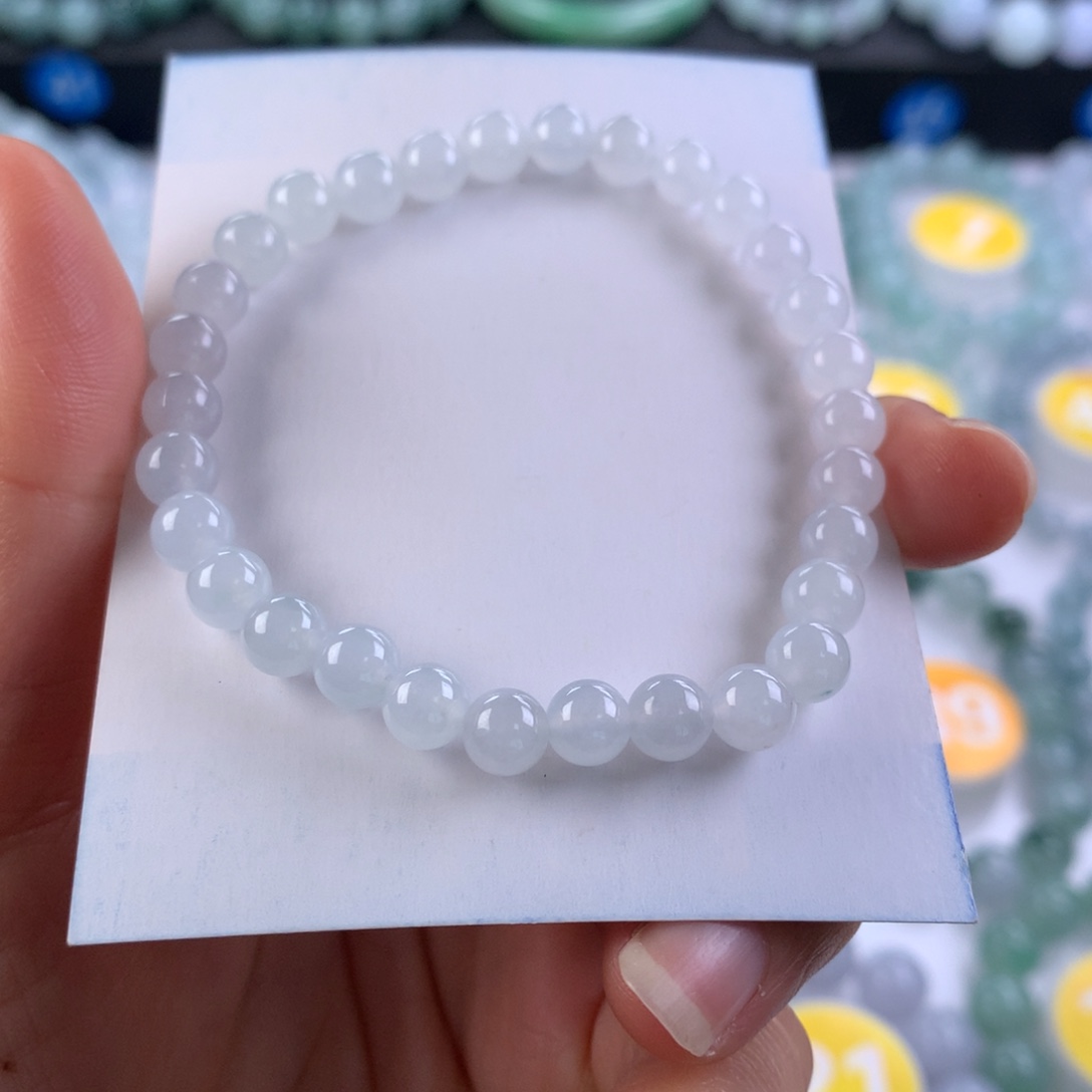 翡翠未镶嵌手链卡6.2