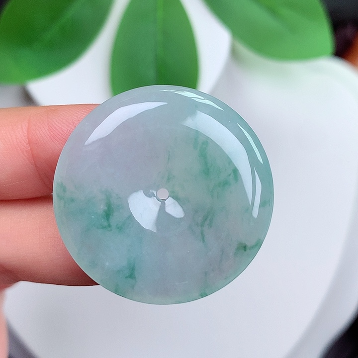 颈饰未镶嵌翡翠平安扣 31.7x5.3mm