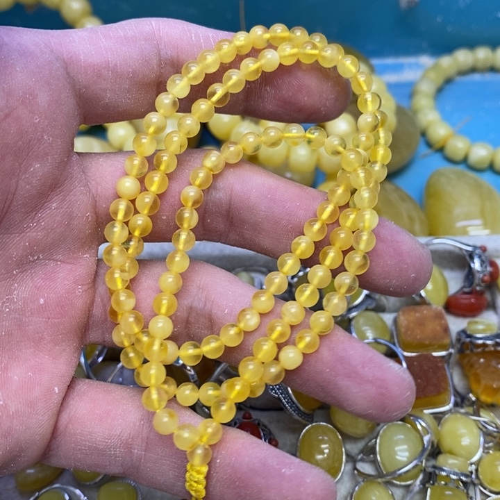 蜜蜡裸石未镶嵌多样性发货