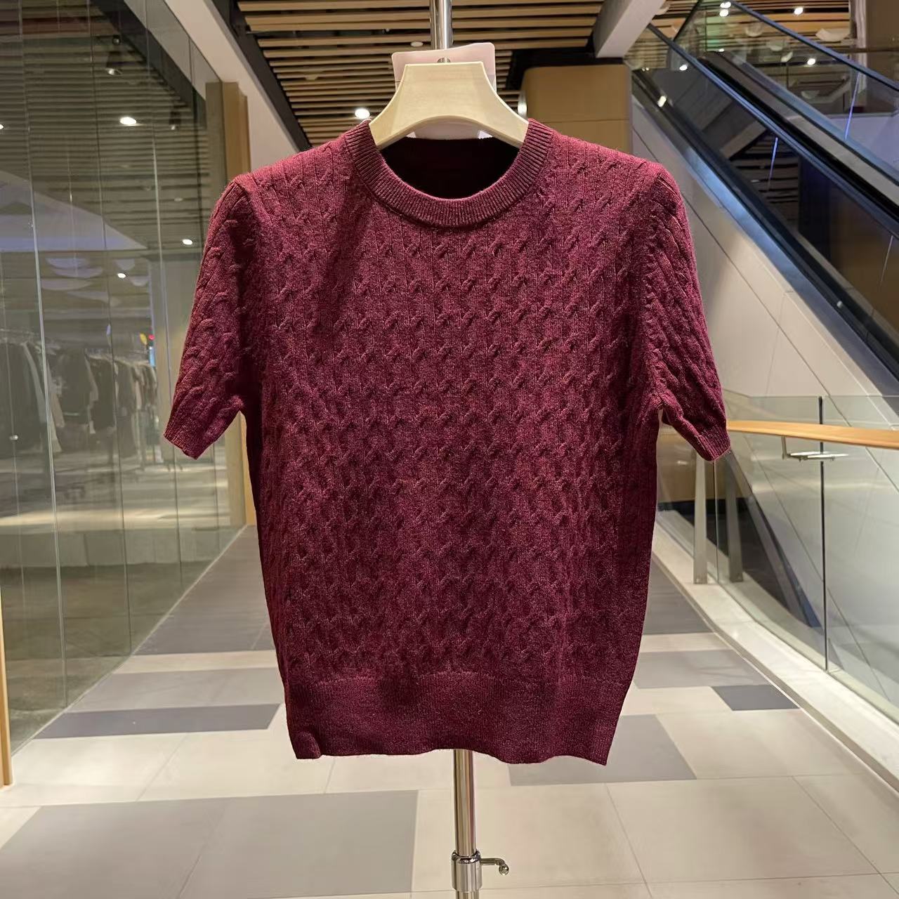 S14  圆领麻花套头衫高品质新款