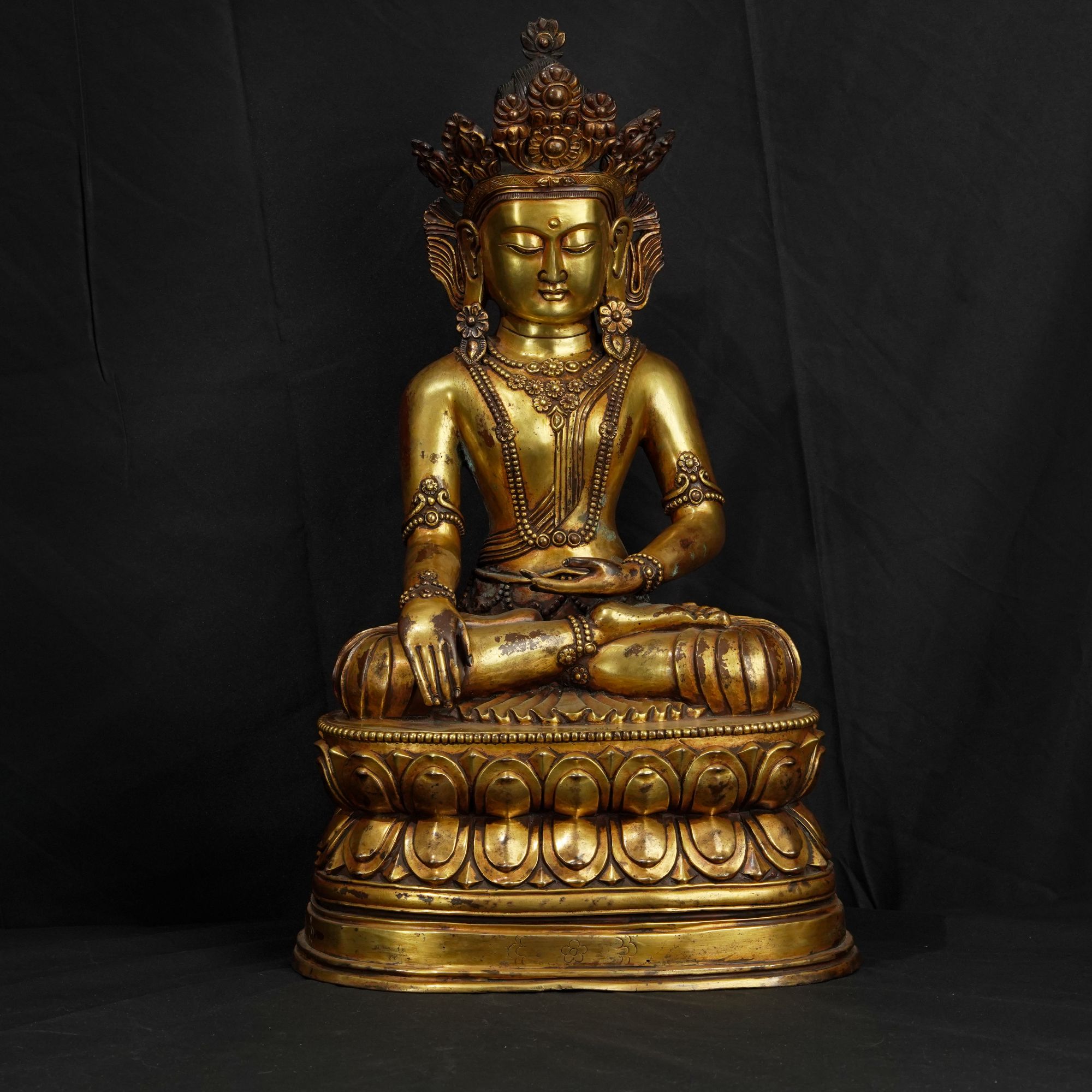 清代早期鎏金铜造像