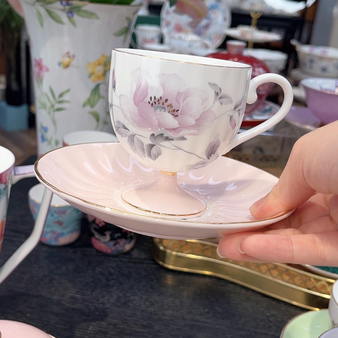 骨瓷咖啡杯碟———————-