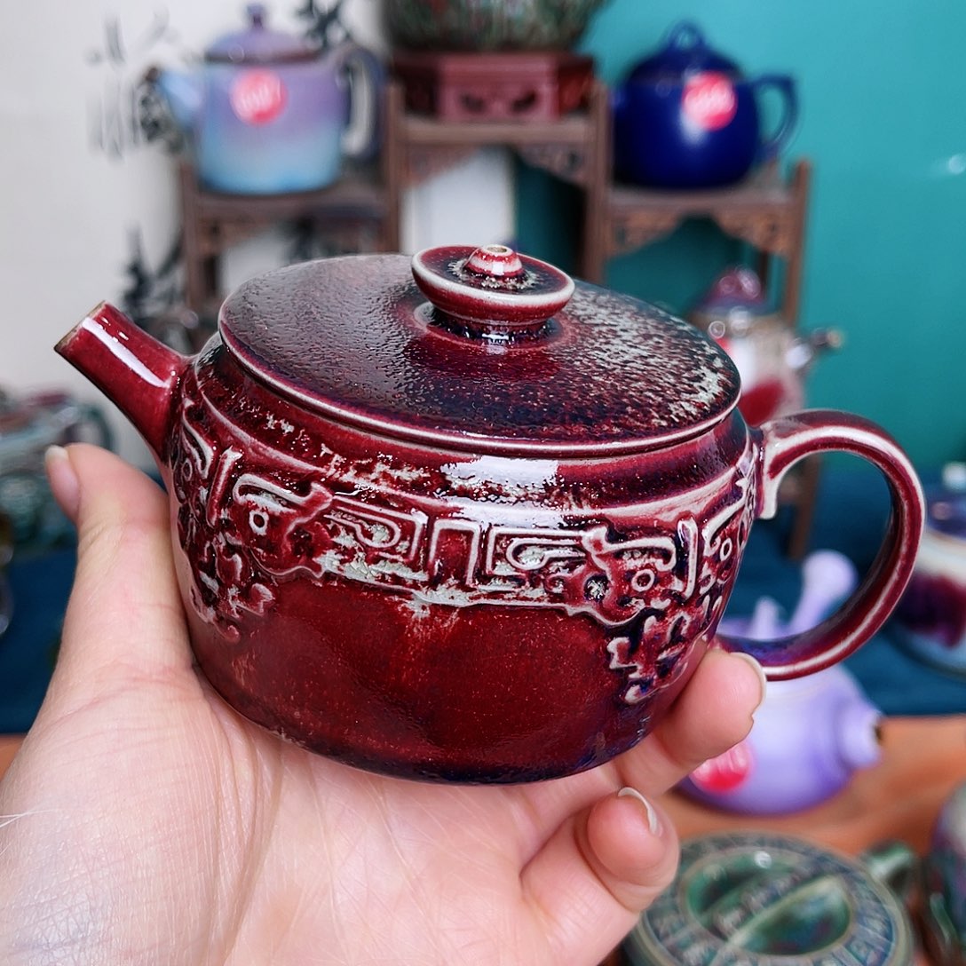 壶鲲***3钧瓷艺术作品壶