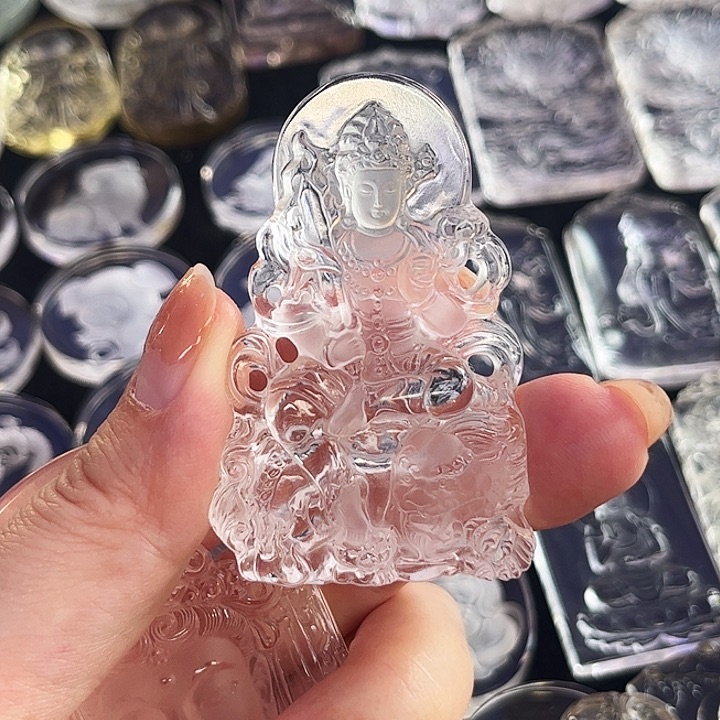 未镶嵌项链水晶狗*