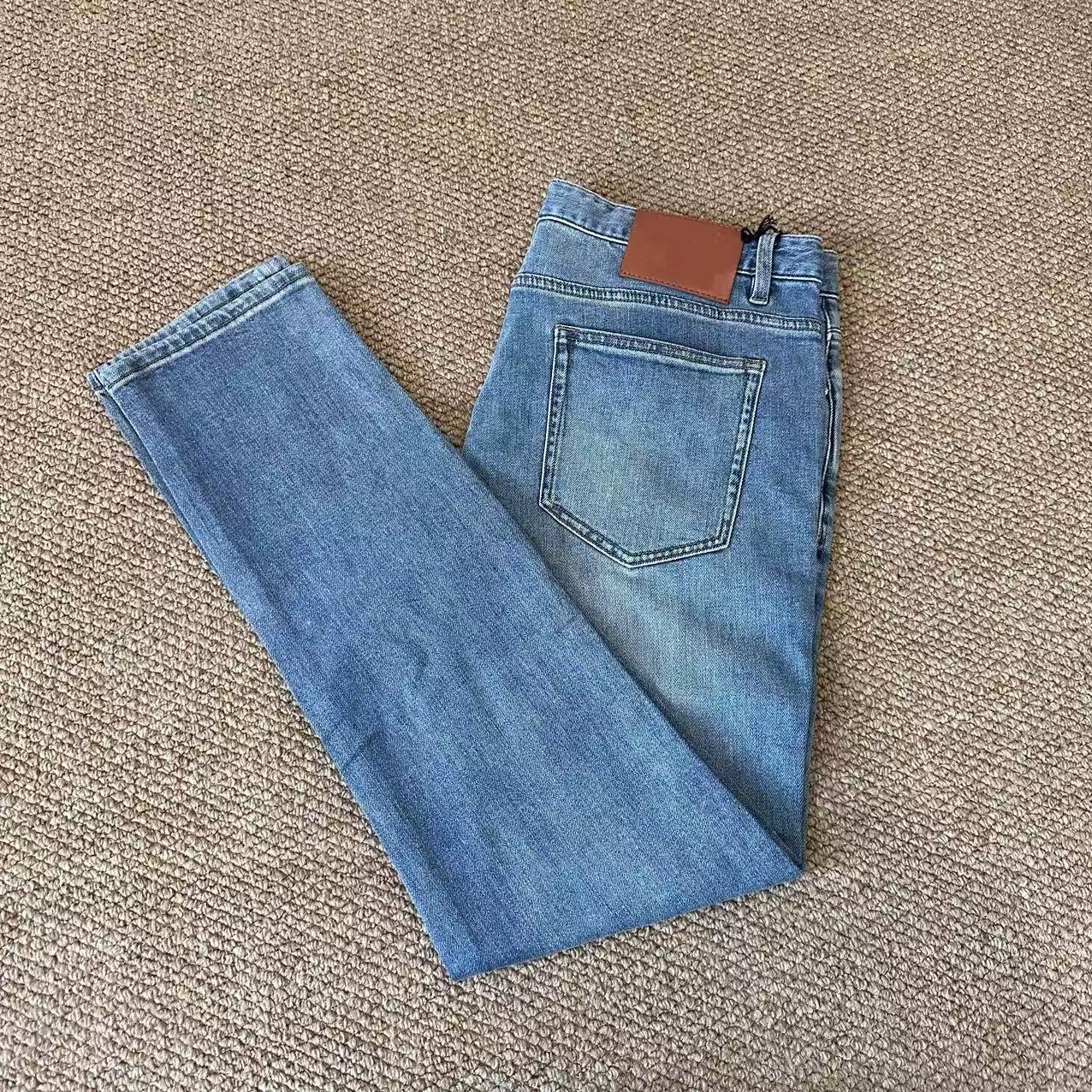 【正经小郑--孤品】古老师爱穿的蓝色牛仔裤