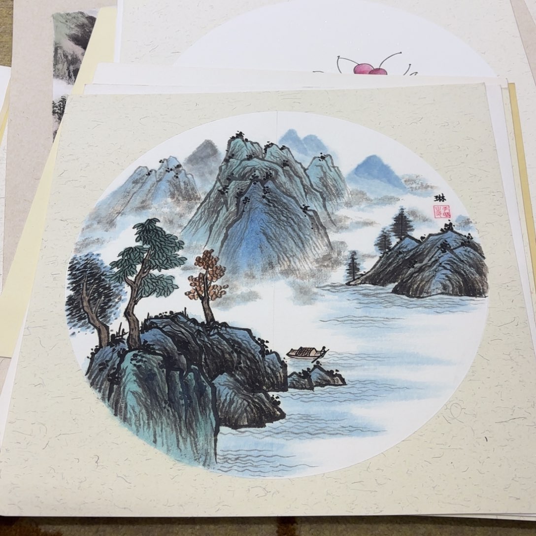国画38-38卡纸作品童