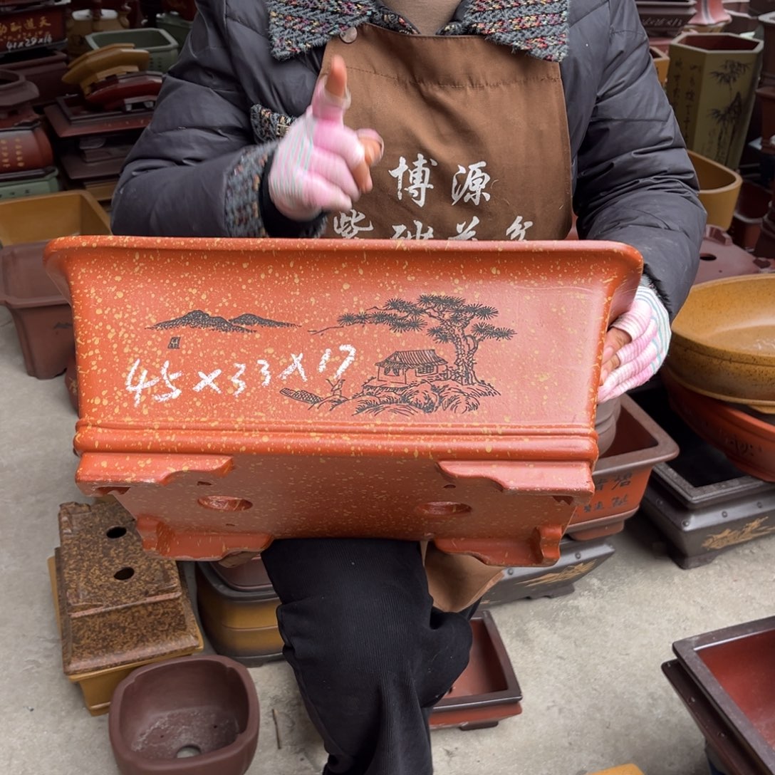 紫砂花盆盆景艺术
