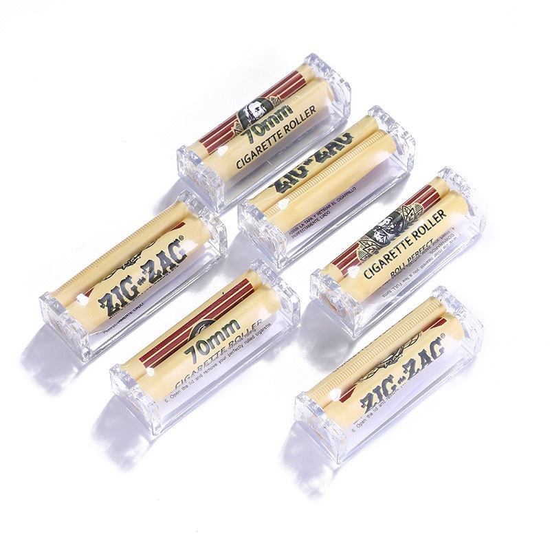 黄人头70/78/110mm亚克力塑料手卷系列卷烟器  迷你便携式DIY制作