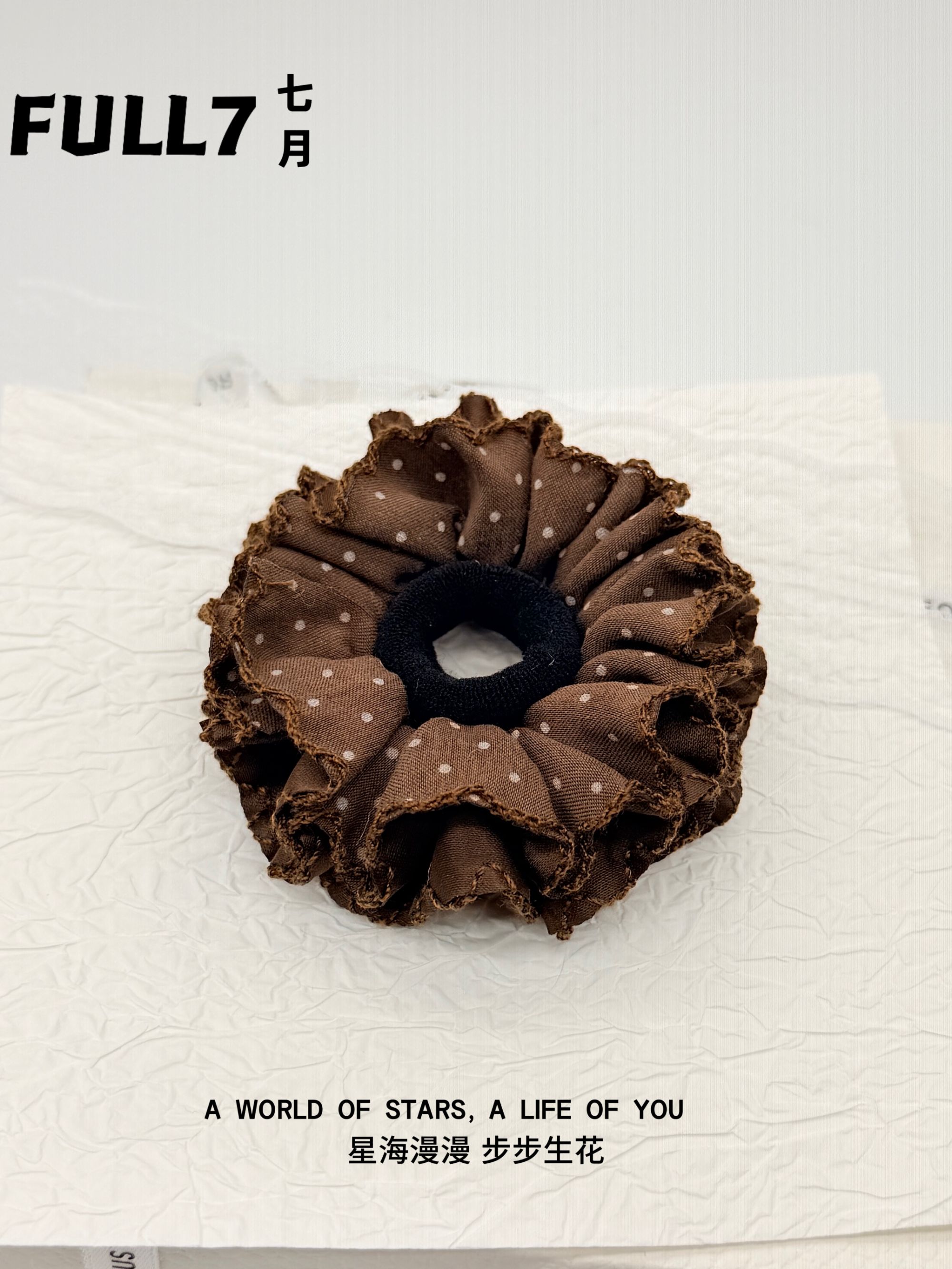 551【FULL 7】韩国东大门韩国原单复古宫廷日8cm直径小发圈发绳