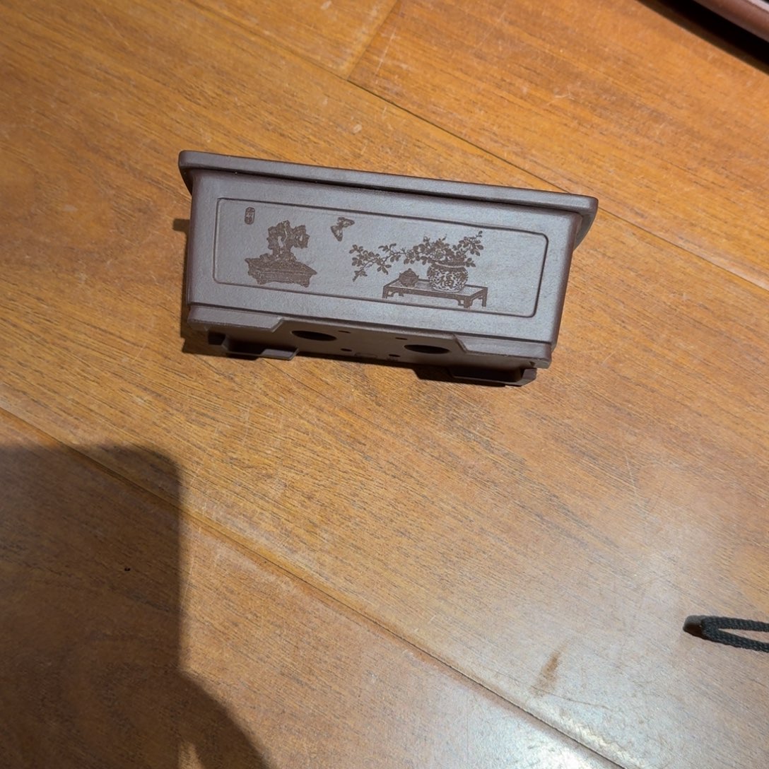 紫砂花盆原矿紫泥