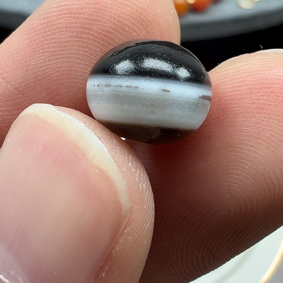 玛瑙/玉髓未镶嵌珠宝半成品x3   10.3×8.5