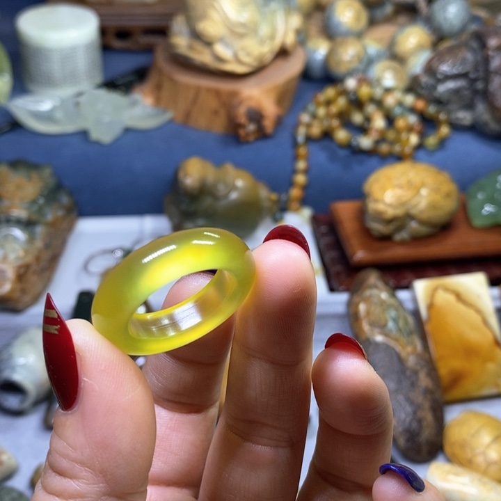 蛇纹石玉岫玉19.2 口未镶嵌