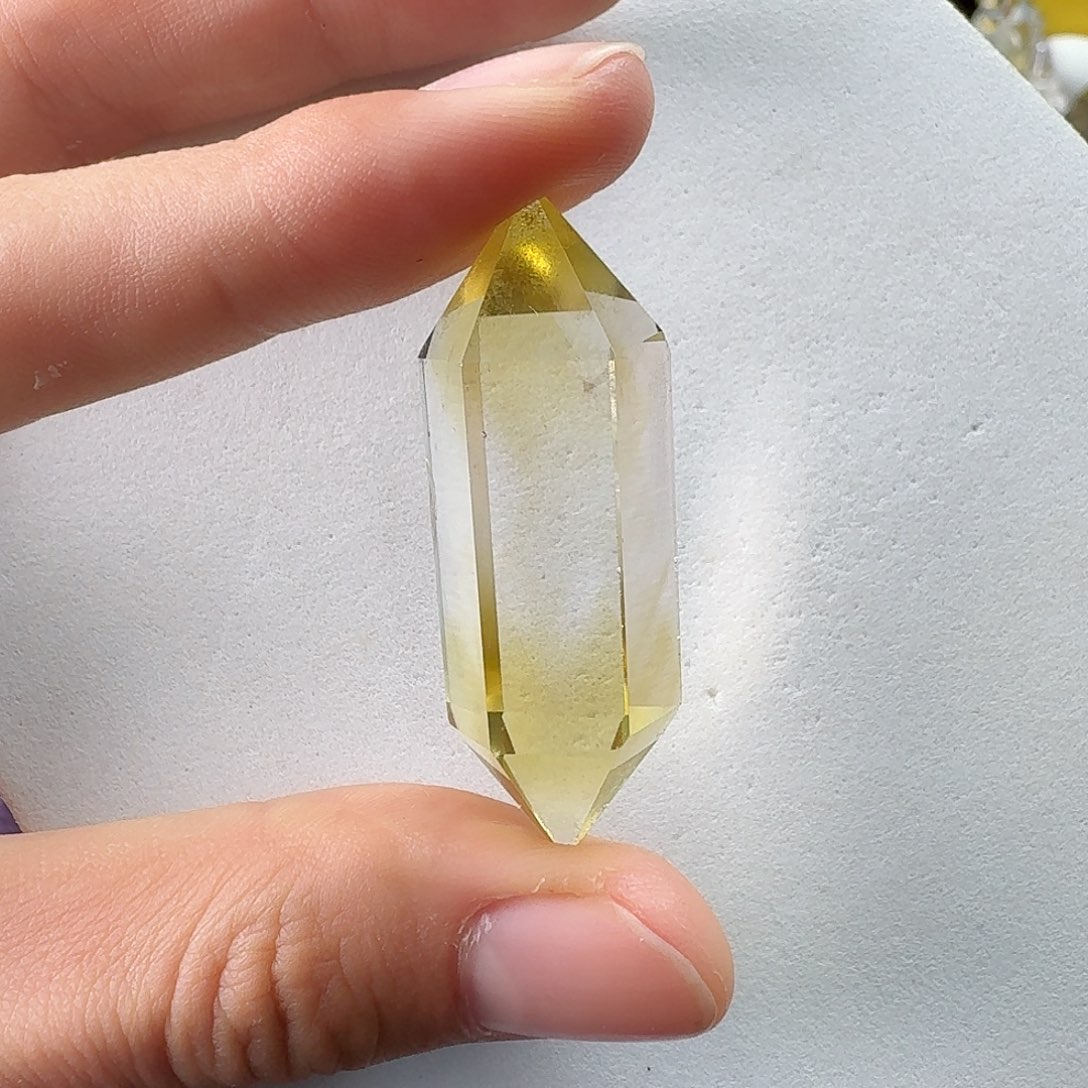 珠宝半成品未镶嵌水晶黄水晶蓝针