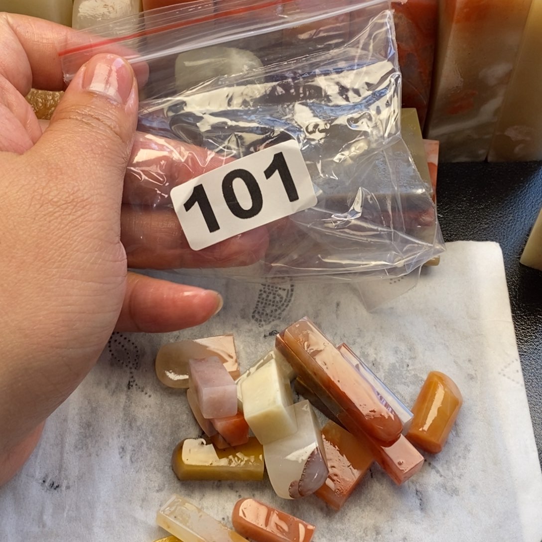 寿山石印石老挝牙签各造型15方福利