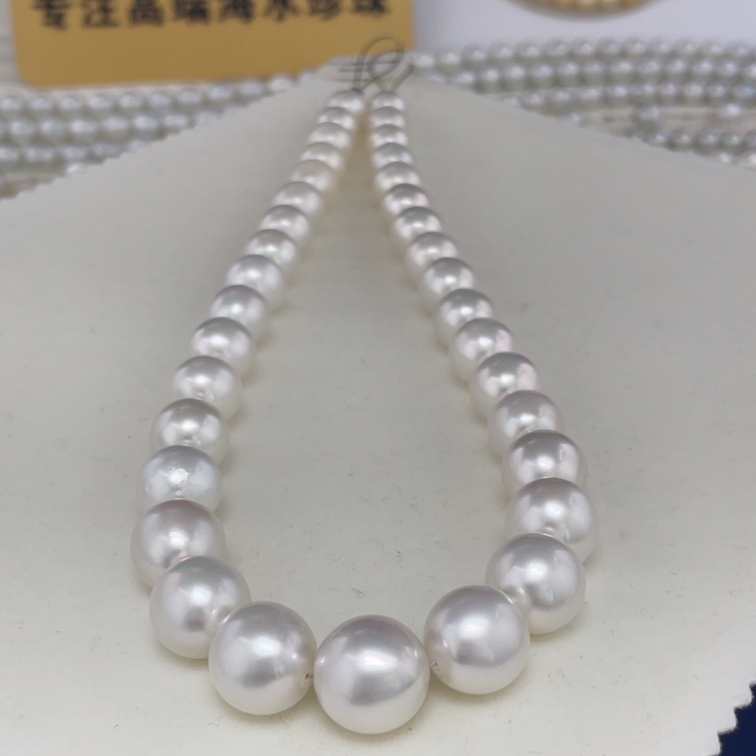 澳白珠串10-14海水珍珠未镶嵌